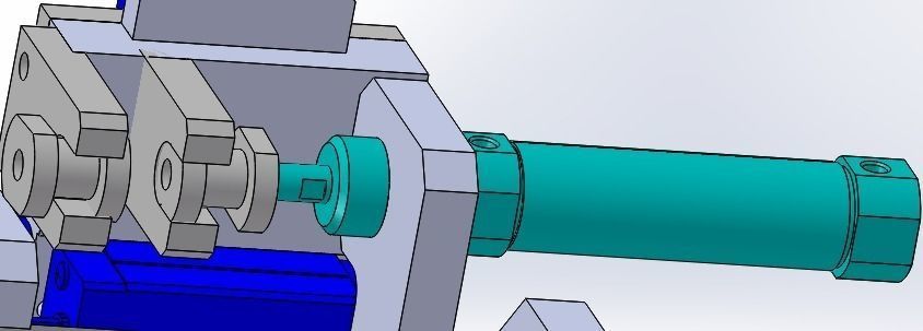 XZ two axis conveying mechanism 3D model_3