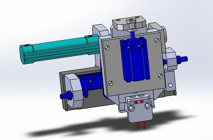 XZ two axis conveying mechanism 3D model_4