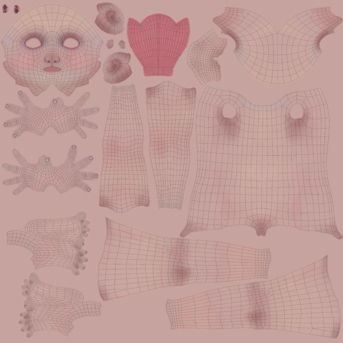 Cartoon Boy NoRig 3D model_30