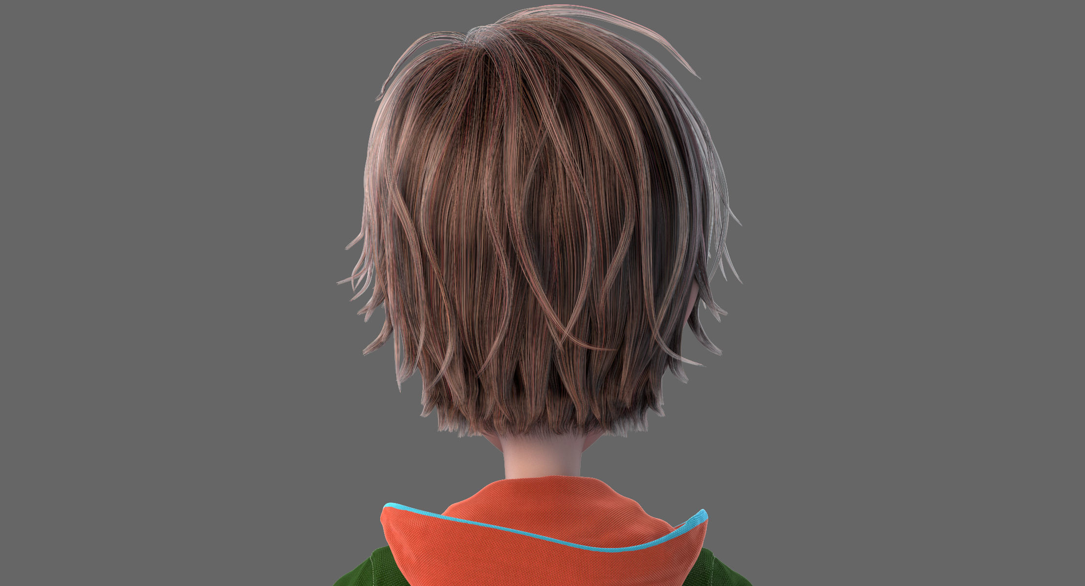 Cartoon Boy NoRig 3D model_5
