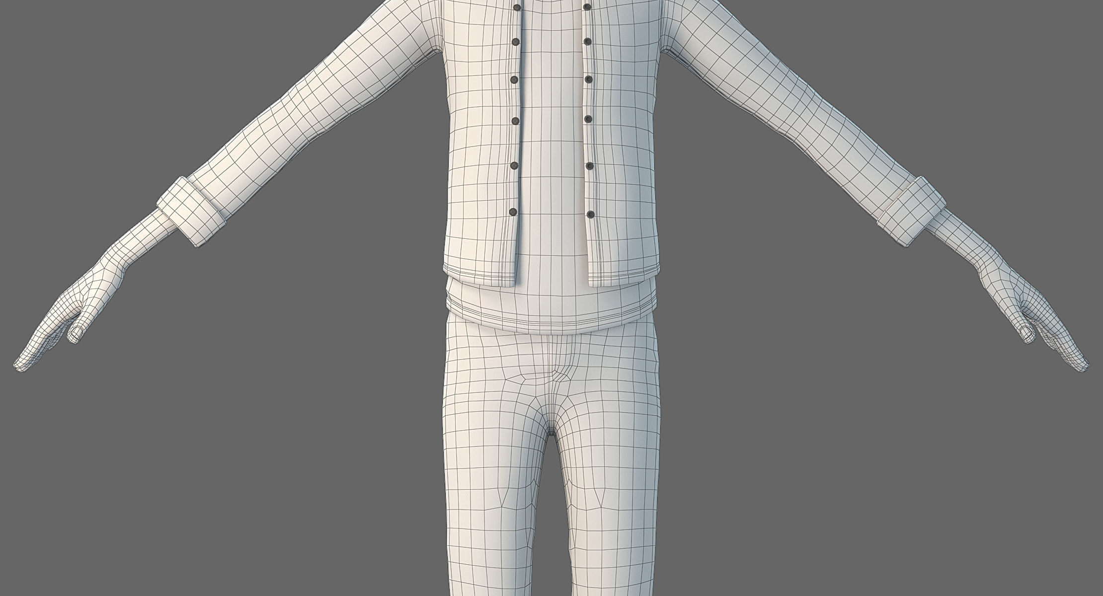 Cartoon Boy NoRig 3D model_19