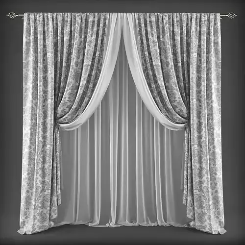 Curtain 3D model 320