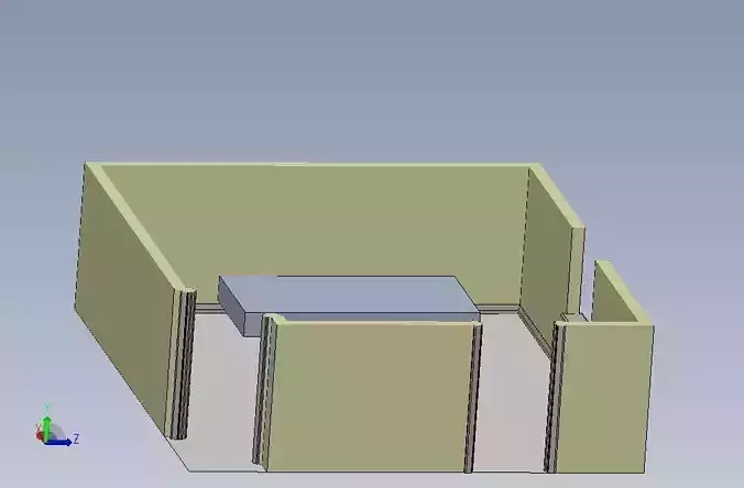 Bedroom cube Free 3D model