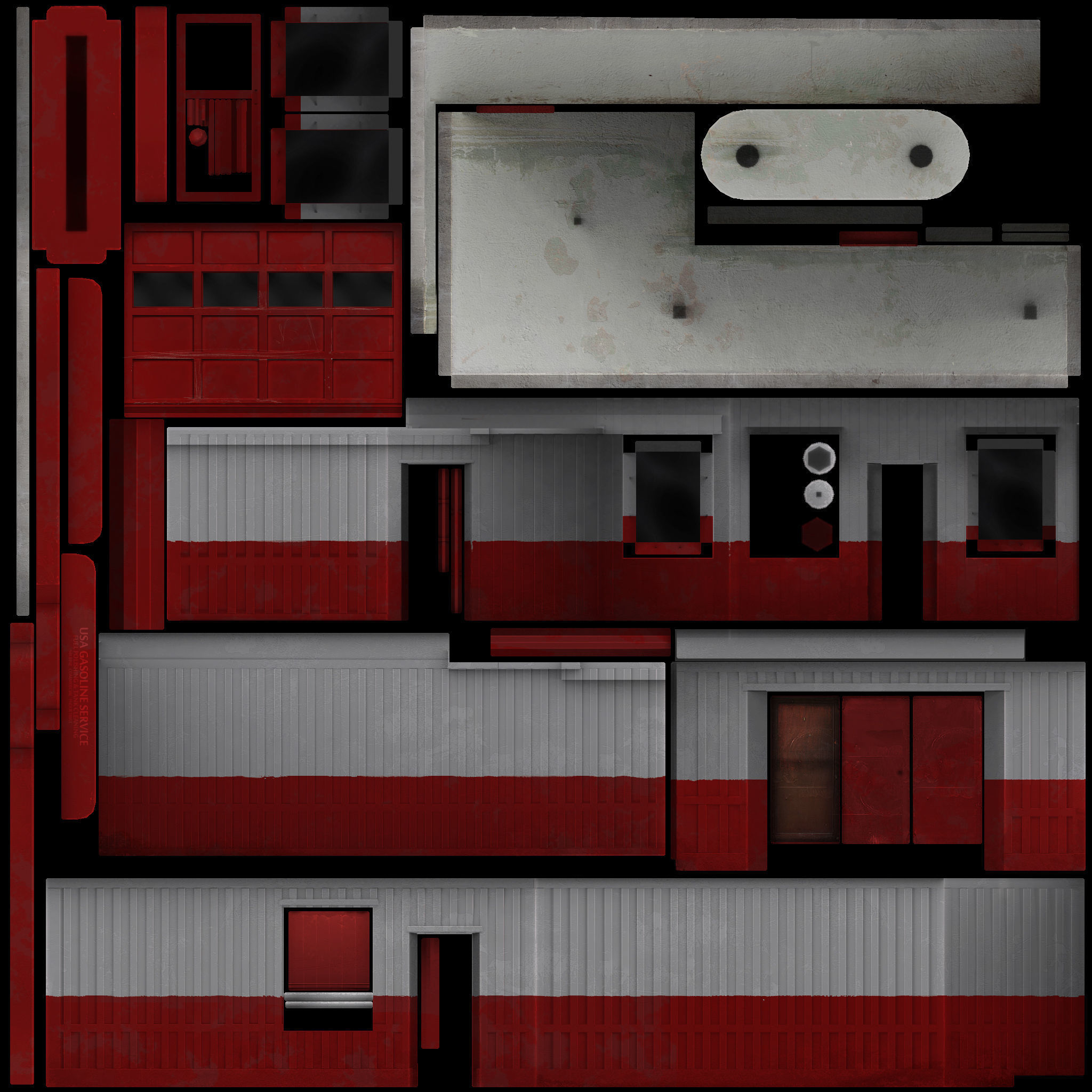 Bobs Hi-way Service Low-poly 3D model_5