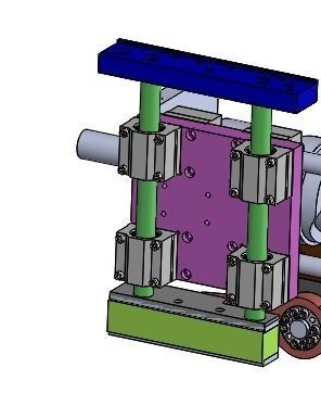 Cam mobile mechanism 3D model_4