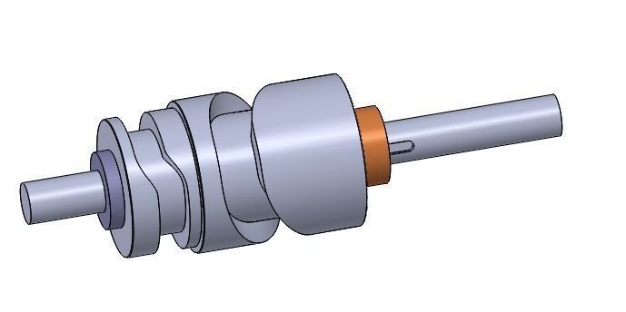 Cam mobile mechanism 3D model_6