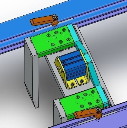 Clappers positioning structure 3D model_3