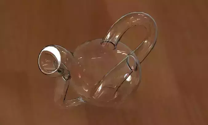 Pourable Klein Wine Bottle Free 3D model