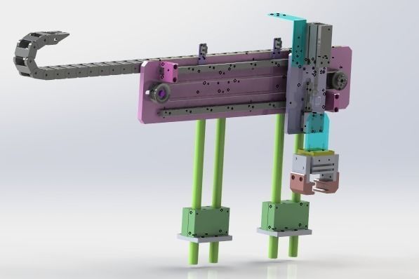 The adjustable clamping mechanism 3D model_0