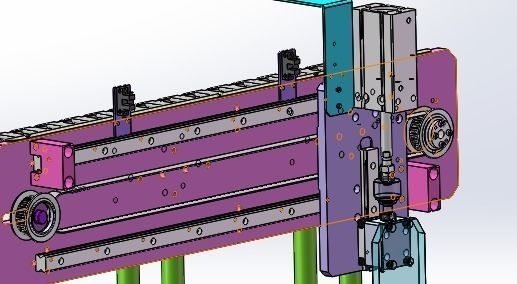 The adjustable clamping mechanism 3D model_1