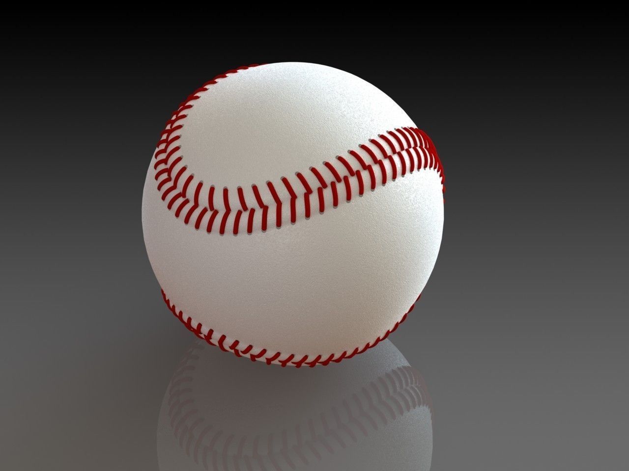Baseball Free 3D model_1