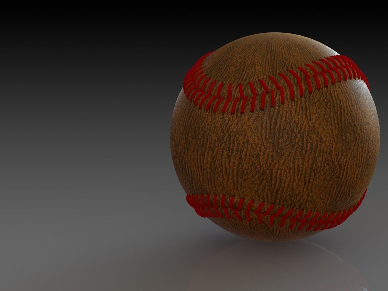 Baseball Free 3D model_2