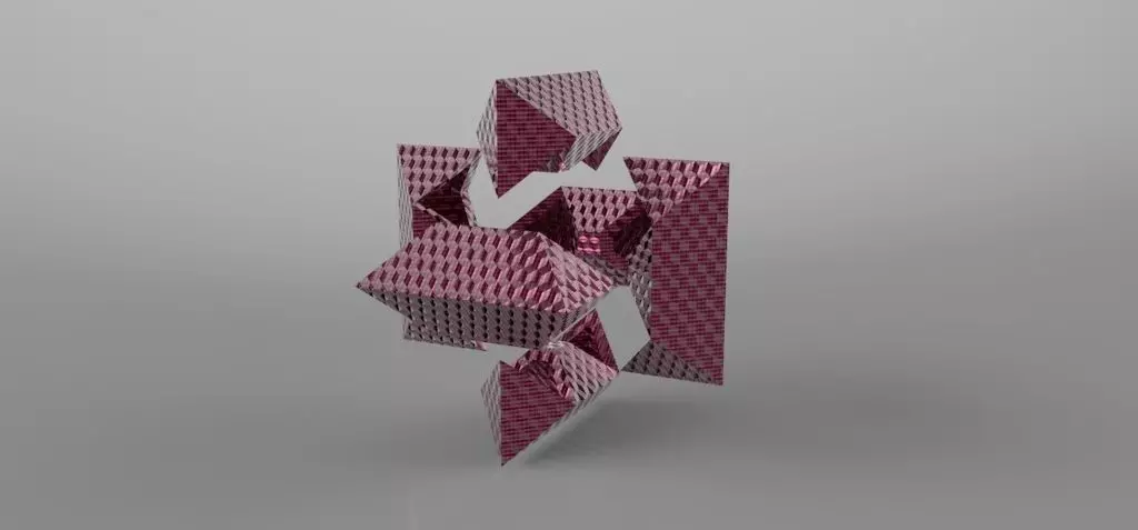 Six-piece puzzle 002 Free 3D model
