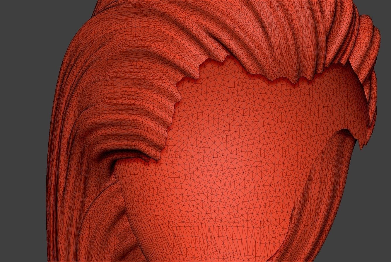 Female Hair 2 3D print model_8