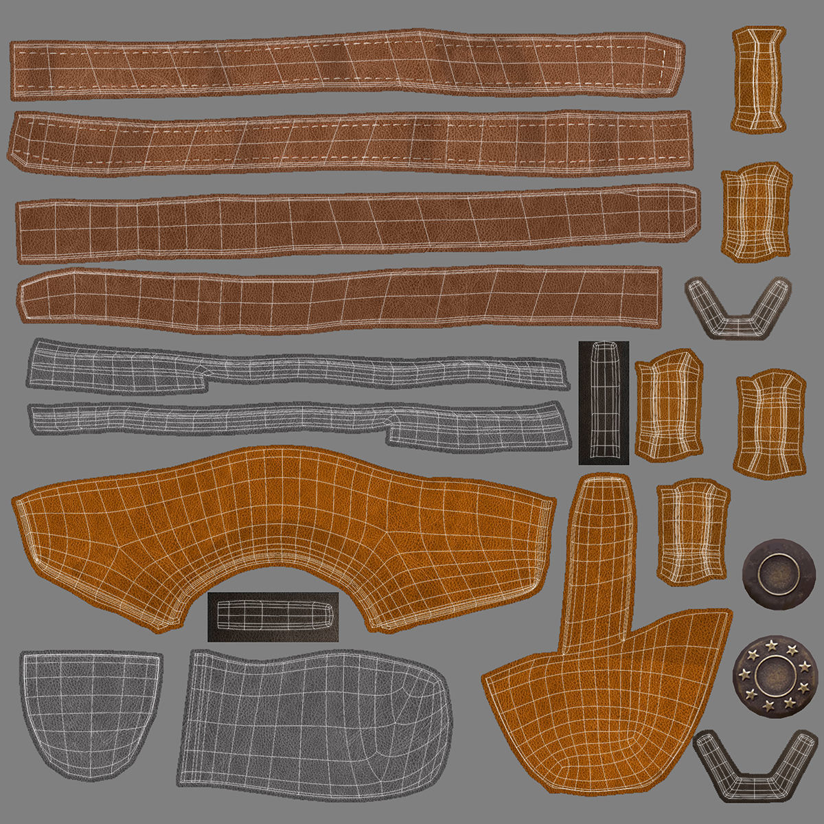 Cartoon Man Rigged 3D model_22