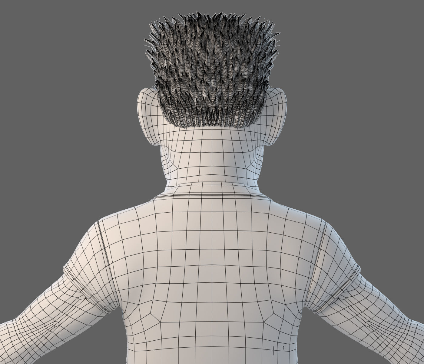 Cartoon Man Rigged 3D model_16