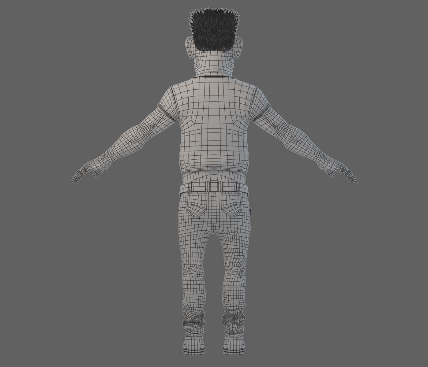 Cartoon Man Rigged 3D model_19