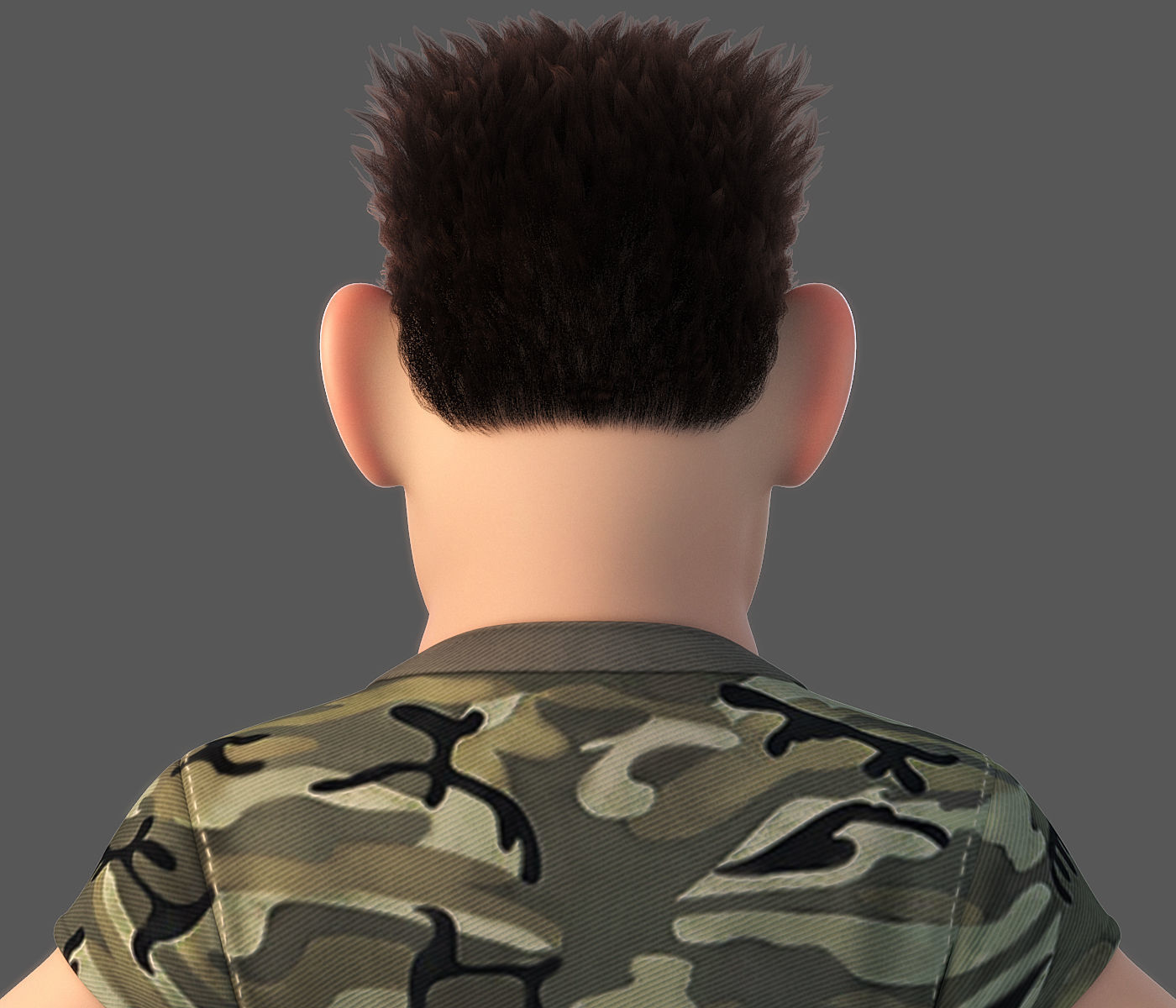 Cartoon Man Rigged 3D model_4