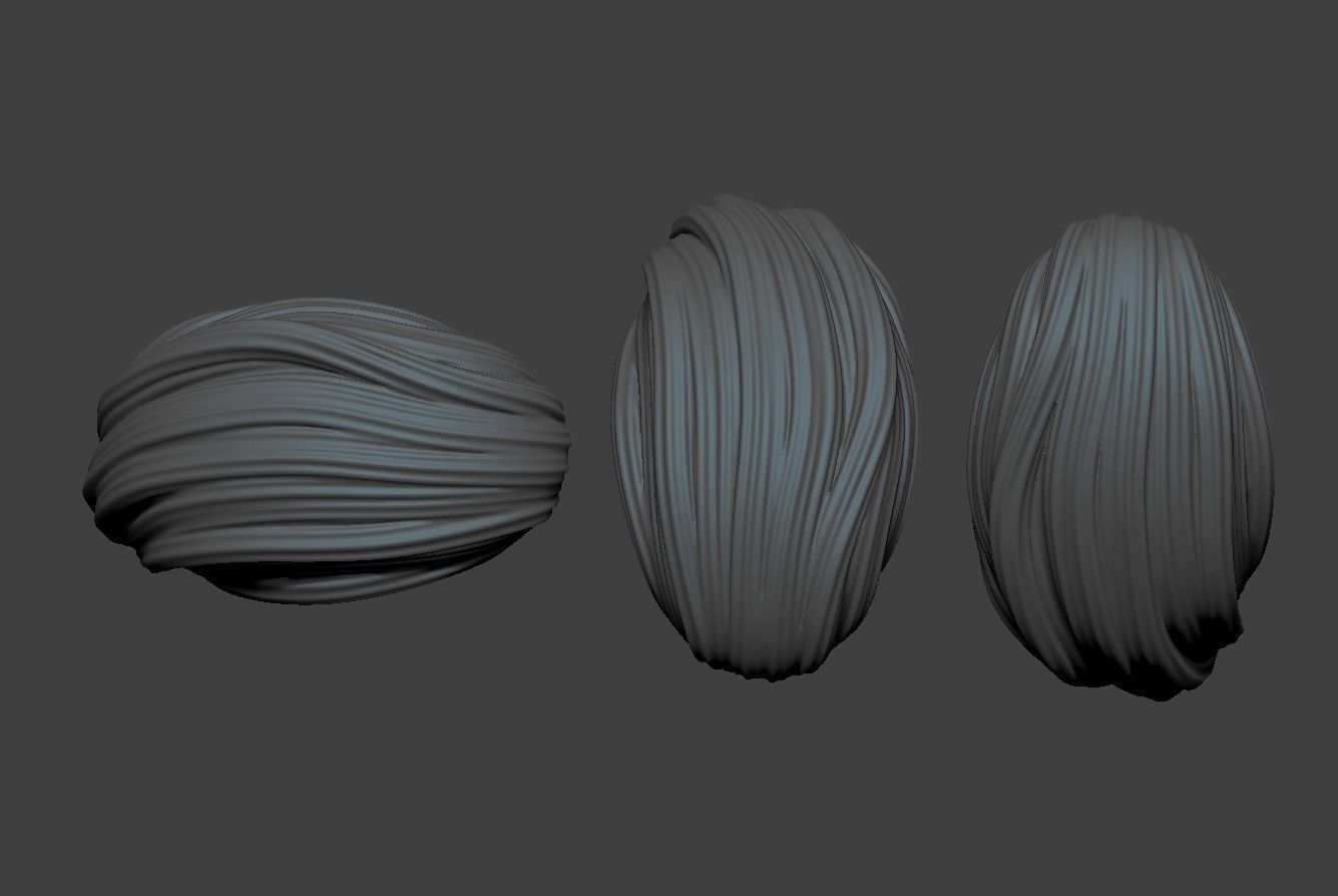 Female Hair 3 3D print model_7