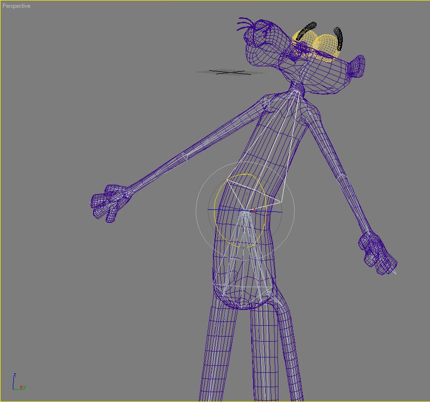 Pink panther Low-poly 3D model_5