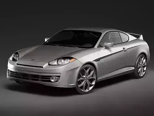 Hyundai Tiburon Coupe 2008 3D Model