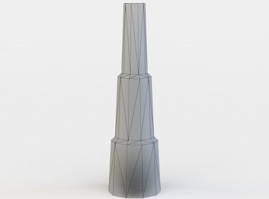 Smoke pipe Low-poly 3D model_3