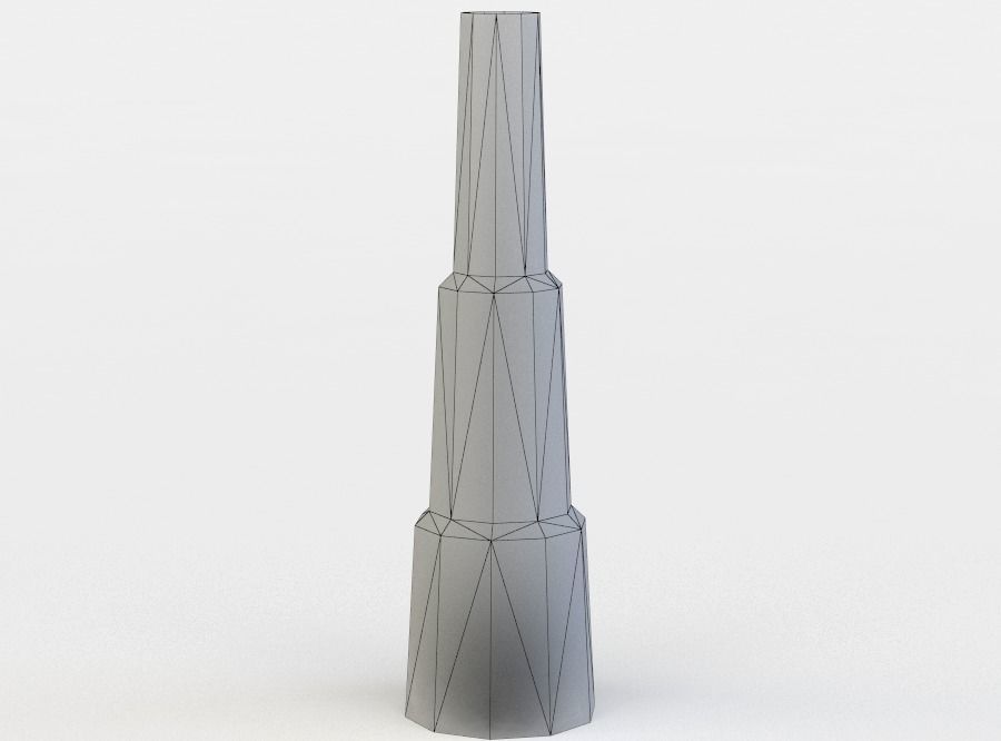 Smoke pipe Low-poly 3D model_5