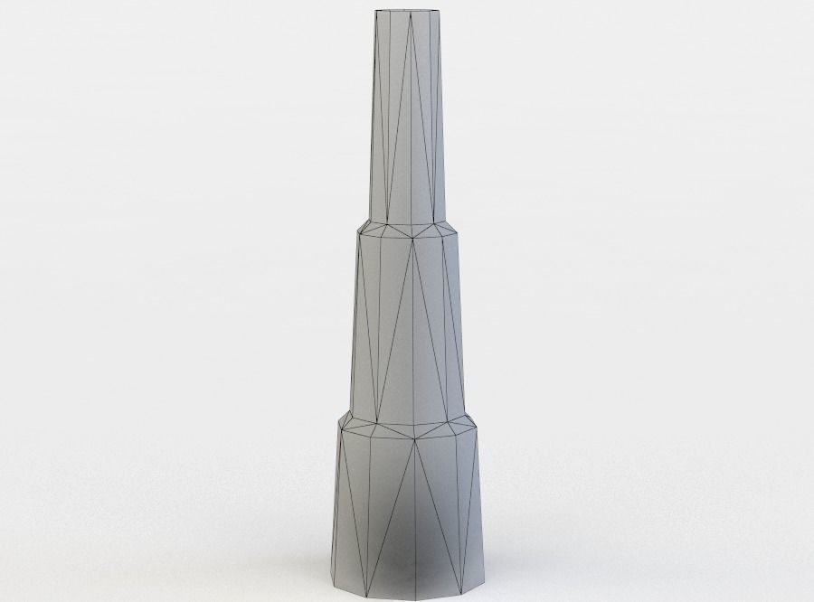 Smoke pipe Low-poly 3D model_4