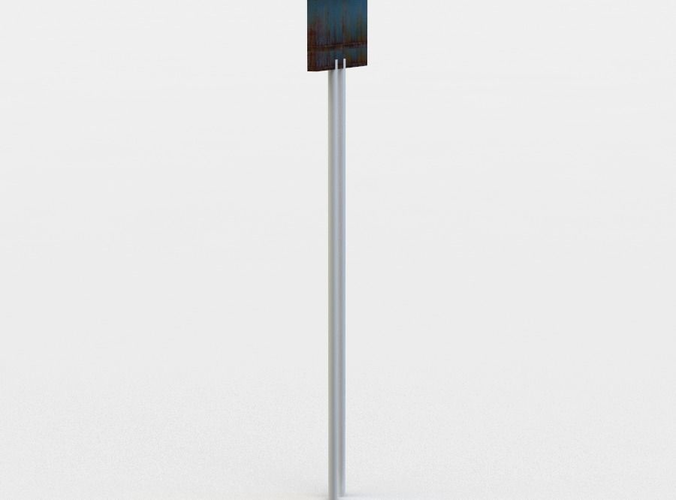 Panel metal pole with electronic device