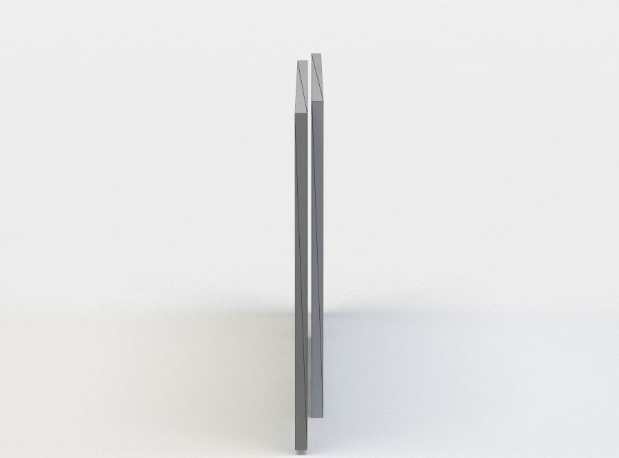 Metal plates Low-poly 3D model_3