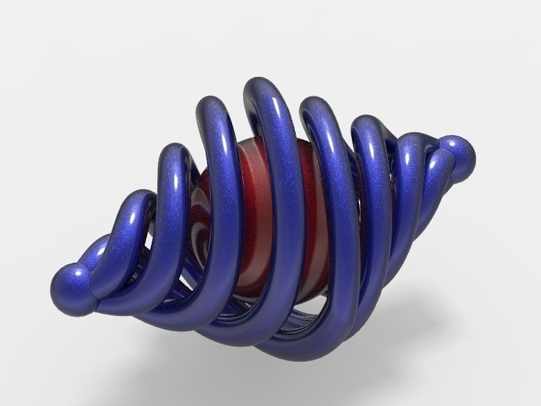 Swizzle Ball Free 3D model_3