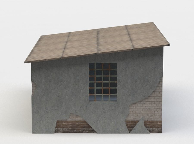 House entrance Low-poly 3D model