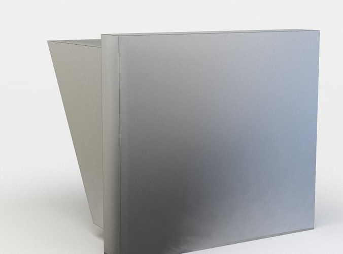 Ventilation piece of furniture made from marble