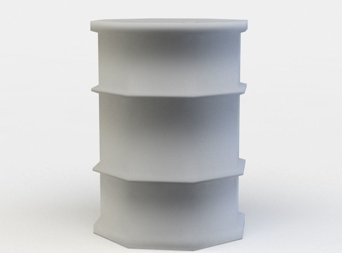 Barrel stack of plastic barrels