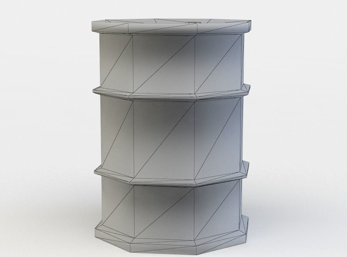Barrel stack of plastic barrels