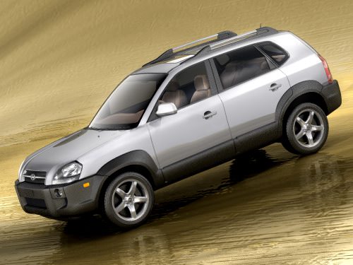 Hyundai Tucson 2005 3D model_1