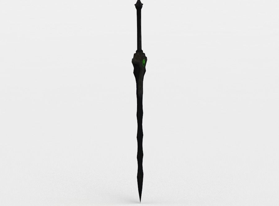 Sword Low-poly 3D model_1
