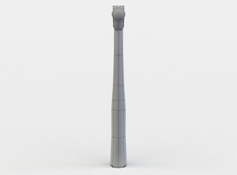 Hammer wooden bat with blood Low-poly 3D model_3