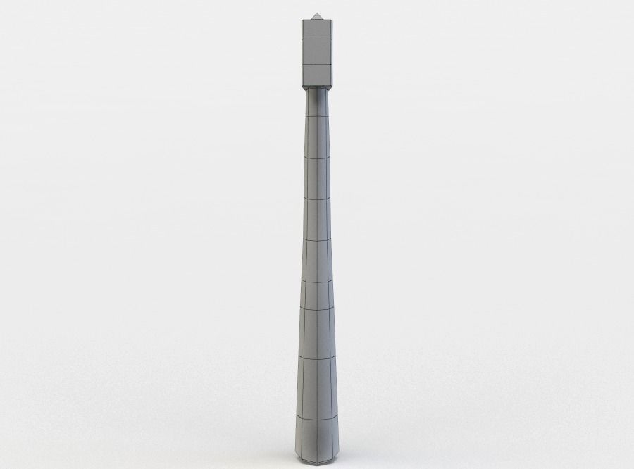 Axe tooth brush Low-poly 3D model_3