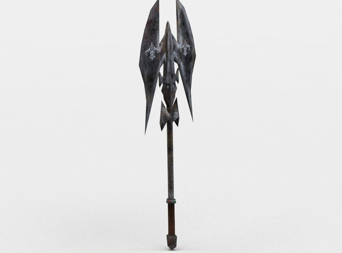 Axe sword with two wings