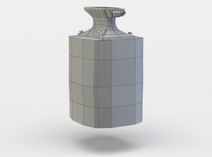 Anvil bottle with blood