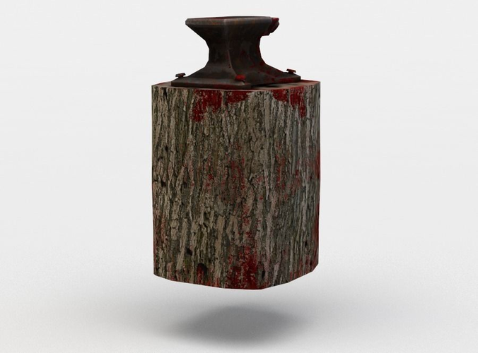 Anvil bottle with blood