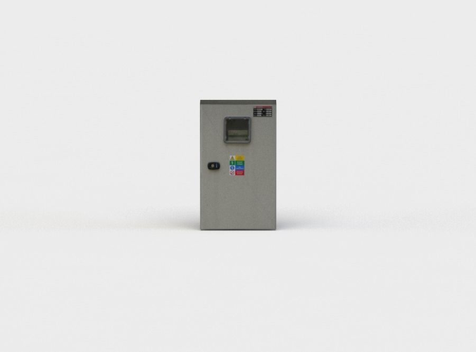 Energy counter Low-poly 3D model