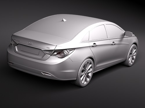 Hyundai YF Sonata i45 3D model_9