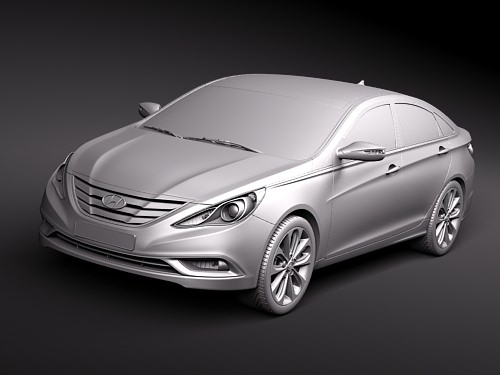 Hyundai YF Sonata i45 3D model_12