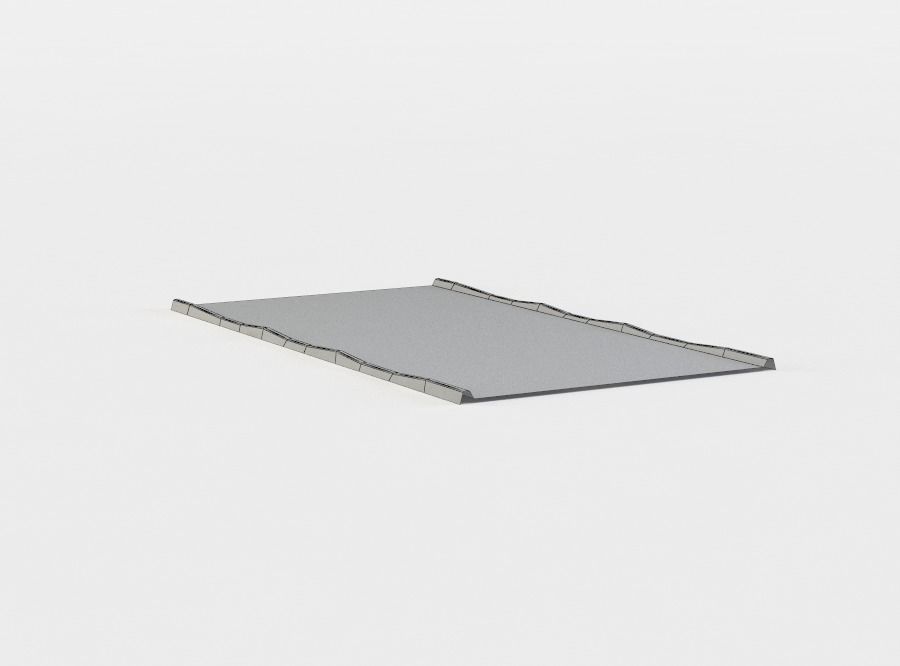 Road styrofoam tray Low-poly 3D model_5