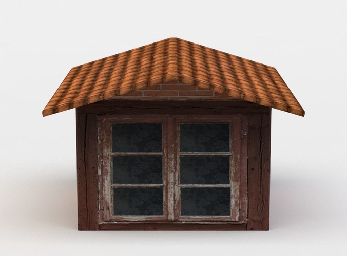House oriel Low-poly 3D model