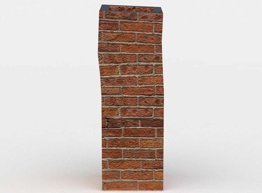 Chimney planter Low-poly 3D model