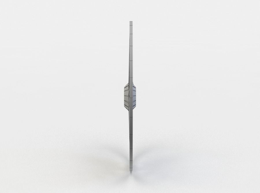 Wheel wooden clock Low-poly 3D model_3