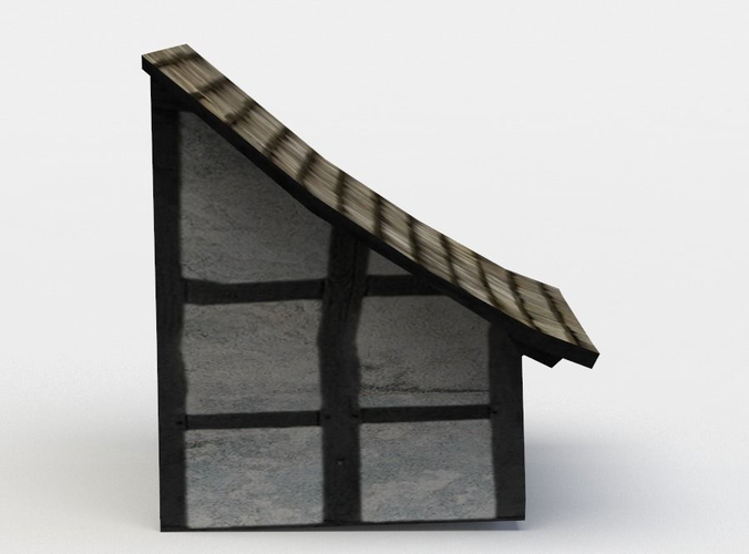 Dormer window Low-poly 3D model